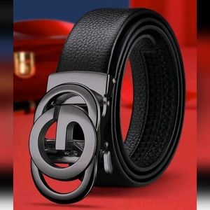 NEW! AUTOMATIC G BUCKLE black pu leather